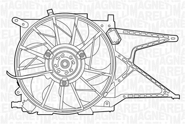 MAGNETI MARELLI Tuuletin, moottorin jäähdytys 069422334010